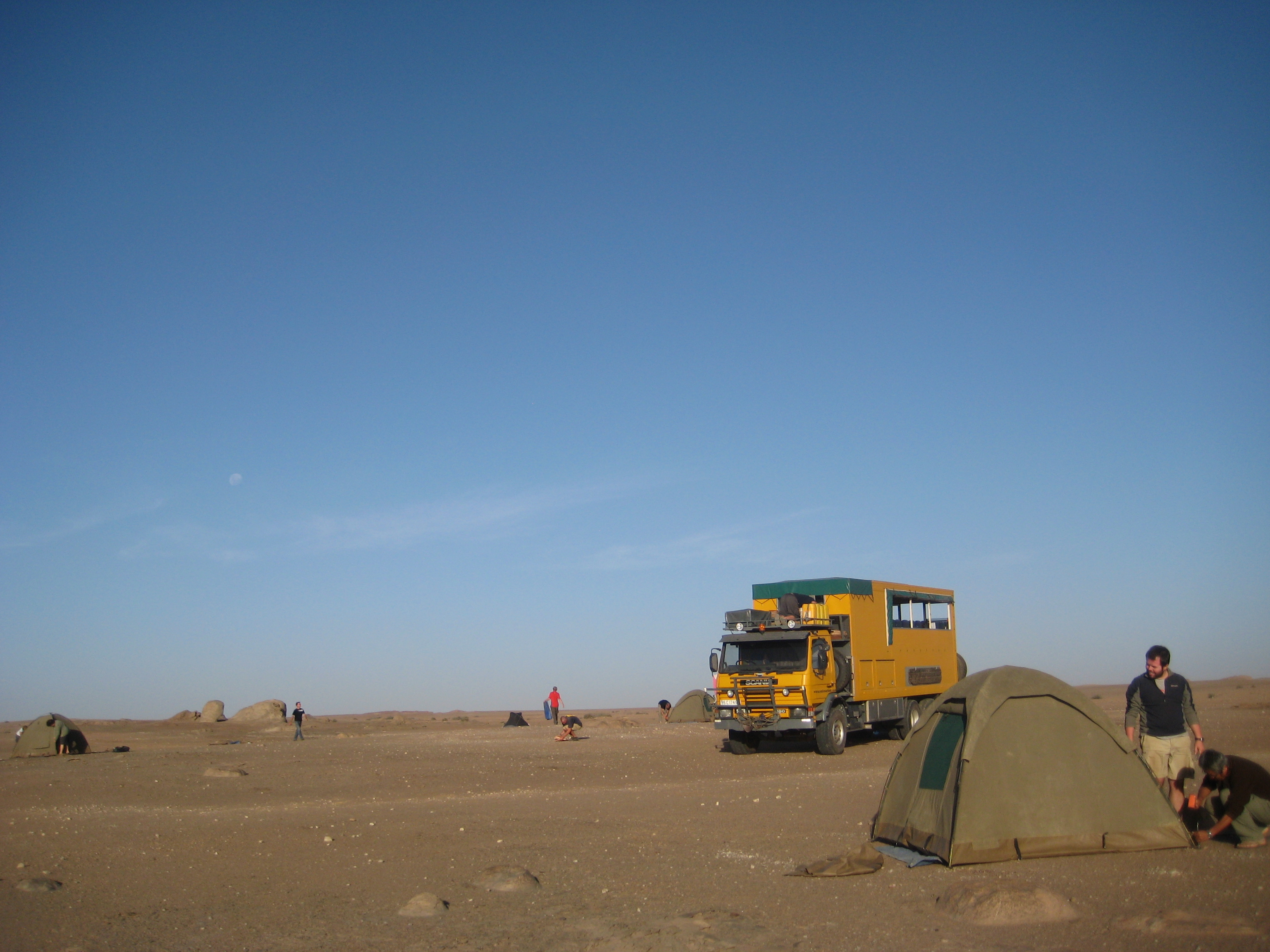 Overland camping