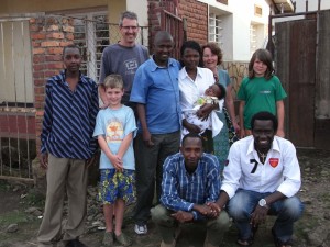 Herbert, his colleagues and Chris and family